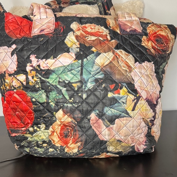 MZ Wallace Medium Metro Tote in Rose Print Quilted Oxford - Picture 3 of 8
